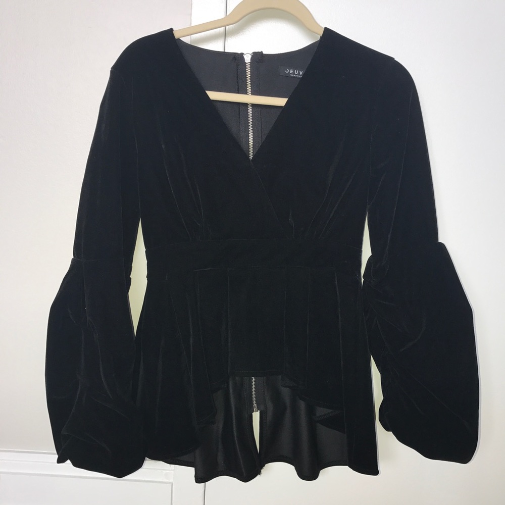 Black Velvet Top